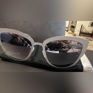Quay Australia cat eye mirror lens sunglasses.